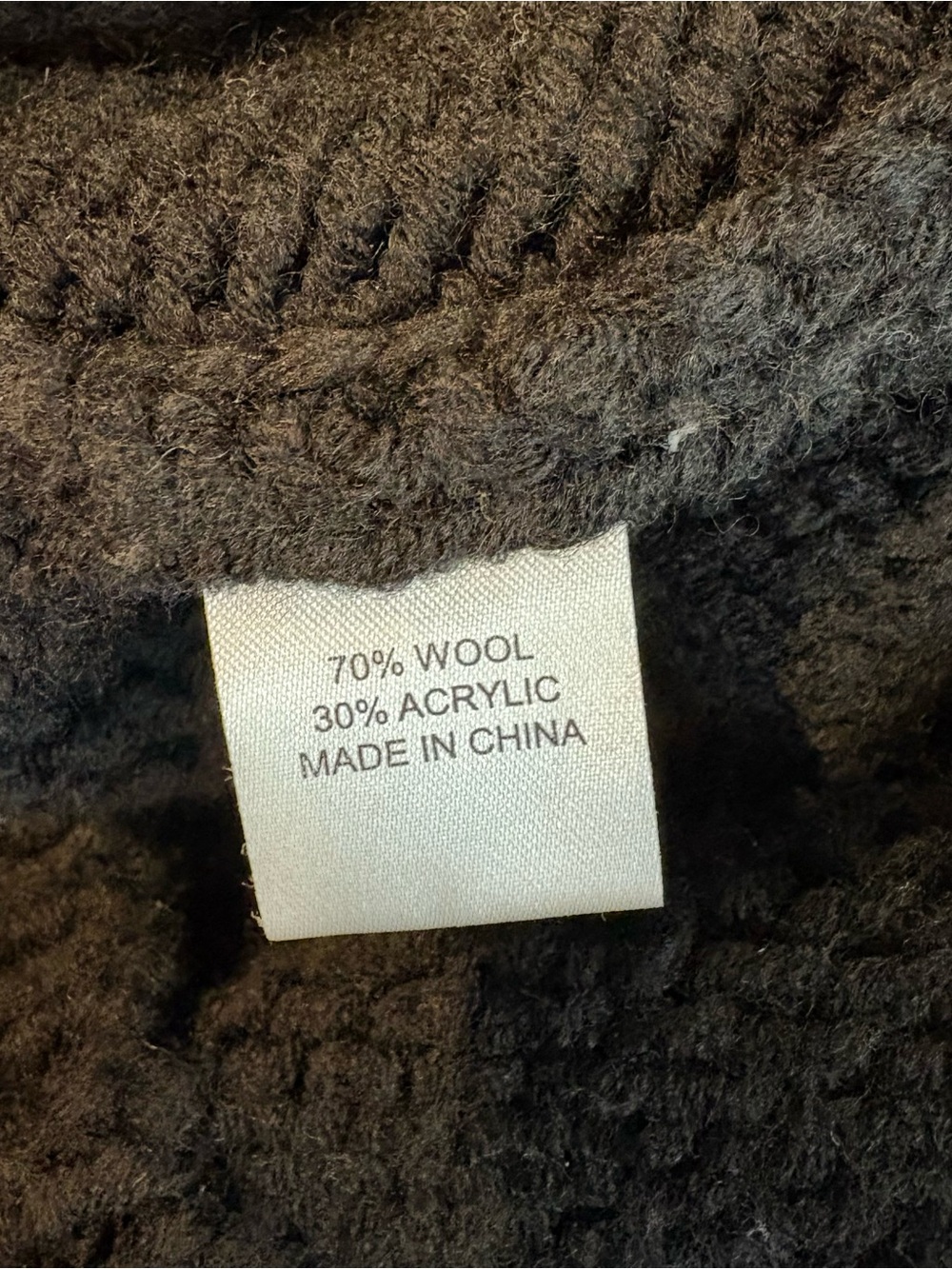 Tuckernuck Black Chunky Wool Blend Vest Size Large Academia - Picture 9 of 9